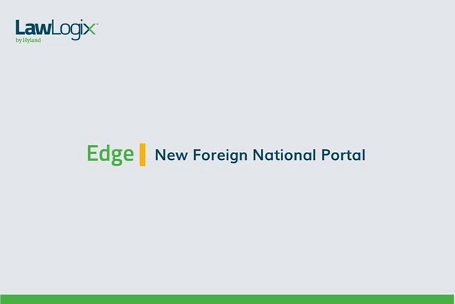 screenshot of Lawlogix Edge